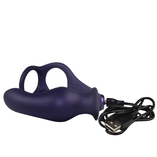Rocks-Off – Nova Zenturian Vibrierender Prostatapulver mit Ringen, 16 Modi, Dunkelblau