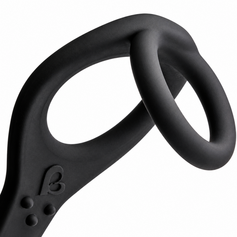 Rocks-Off – Ro-Zen Prostata-Vibrator mit Doppelring, 7 Geschwindigkeiten, Onyxschwarz