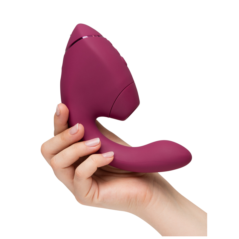 Womanizer – Duo Next Doppelter Klitoris- & G-Punkt-Stimulator, Dunkles Rosa