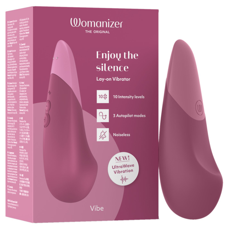 Womanizer – Vibe Lay-On Silent Vibrator Dusky Pink
