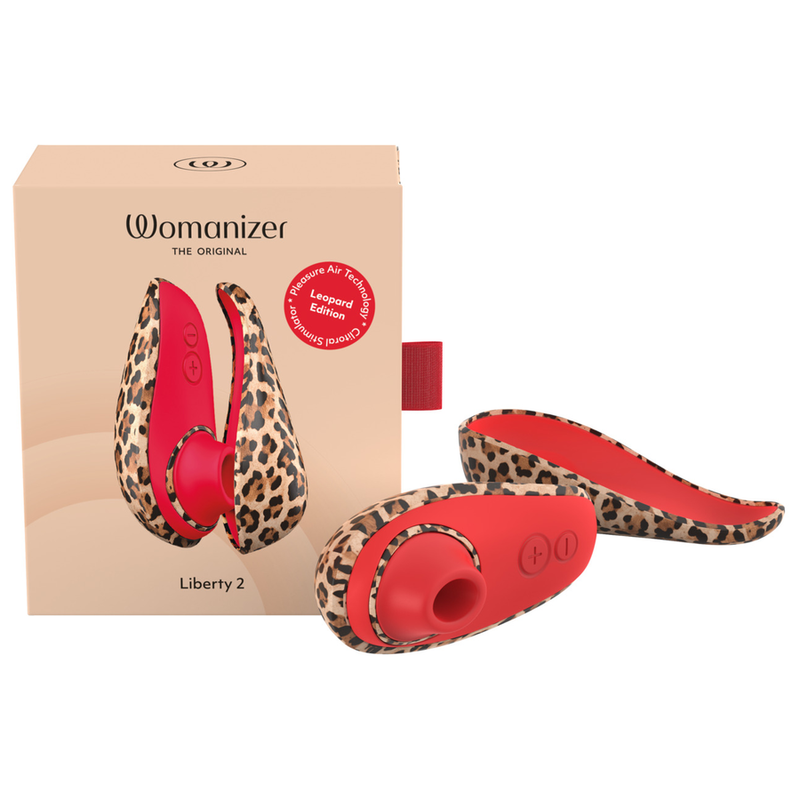 WOMANIZER - LIBERTY 2 SAUG-KLITORISSTIMULATOR, 8 INTENSITÄTSSTUFEN, LEOPARDENMUSTER