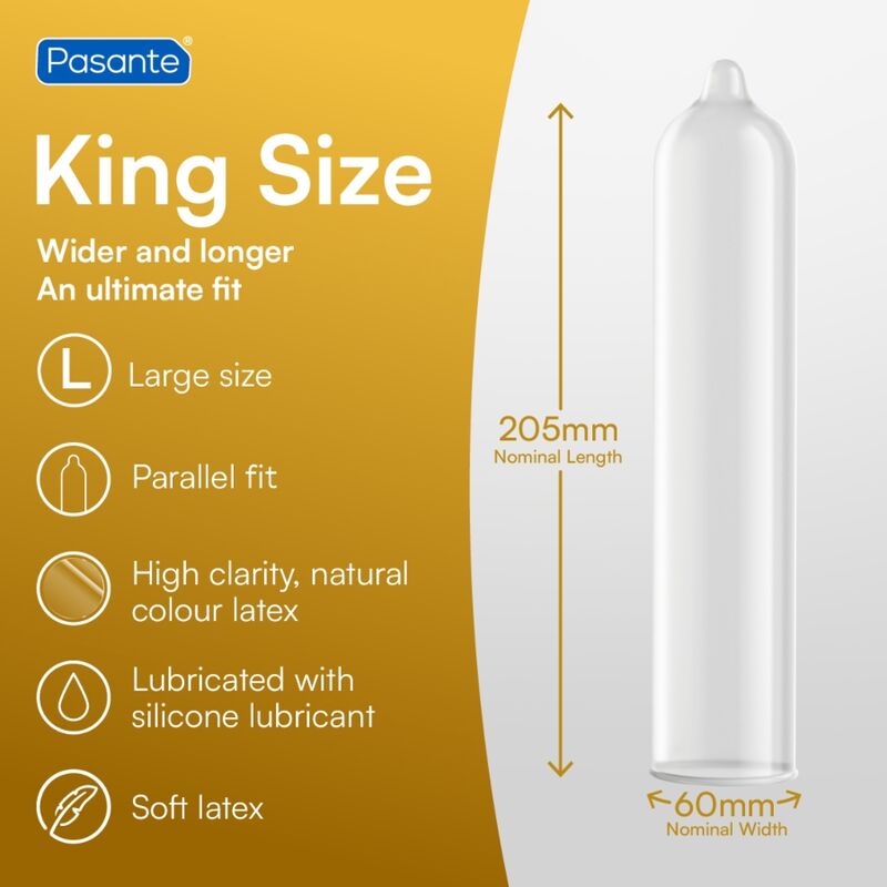 Pasante – Kondome King Size Beutel 144 Einheiten