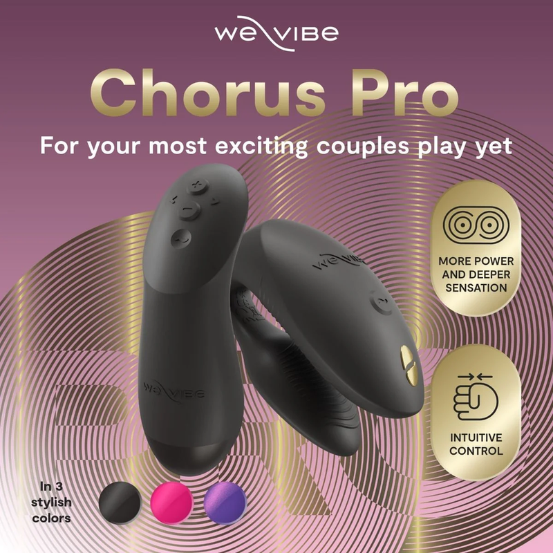 WE-VIBE - CHORUS PRO PREMIUM PAARVIBRATOR SATIN SCHWARZ