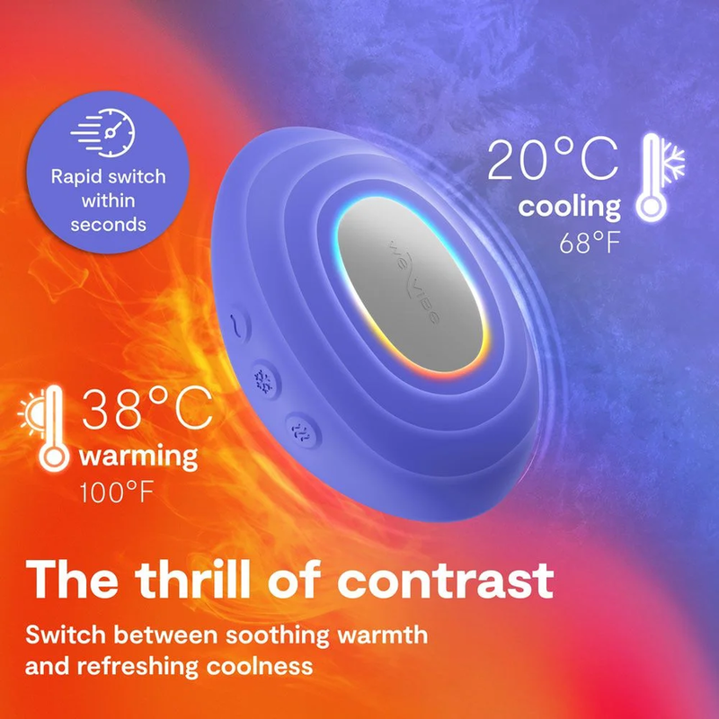 WE-VIBE - TEMPERATURHEIZ- UND -KÜHLVIBRATOR LAVENDELBLAU