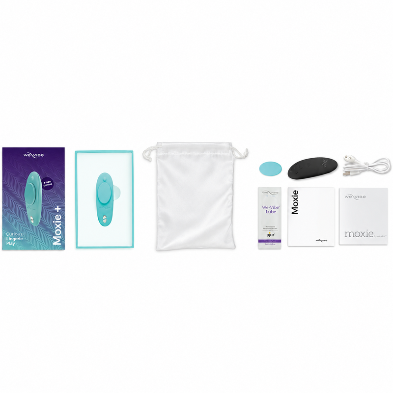 WE-VIBE - MOXIE+ MAGNETCLIP-PANTY-VIBRATOR AQUA