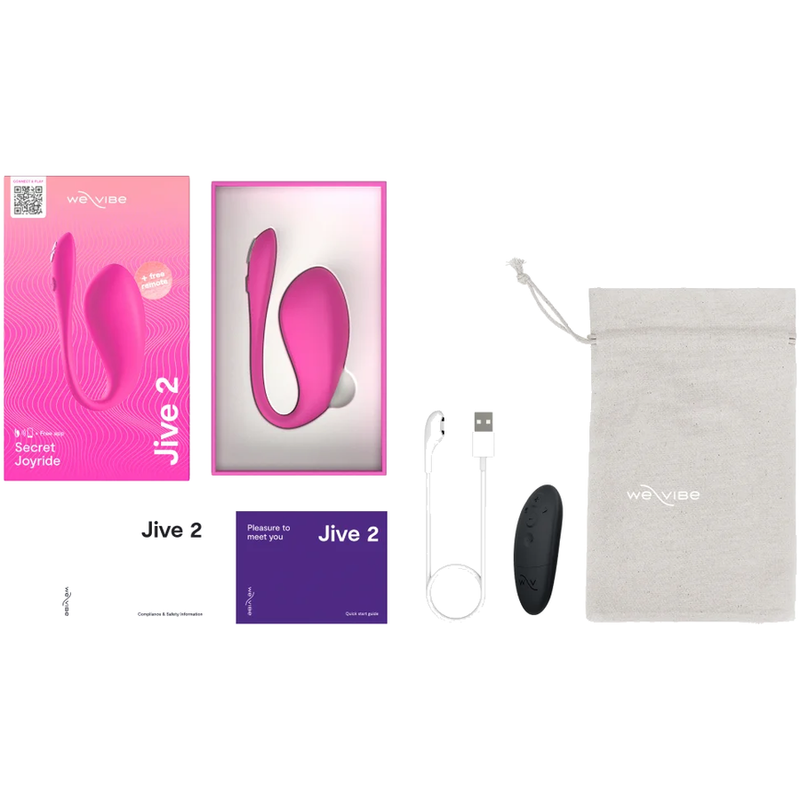 WE-VIBE - JIVE 2 TRAGBARER EIER-VIBRATOR, ELEKTRISCH, PINK