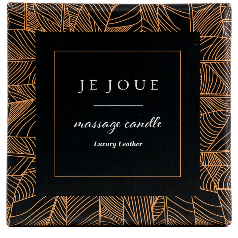 Je Joue – Luxury Leather Massagekerze mit Warmem Öl Lederduft 160 G