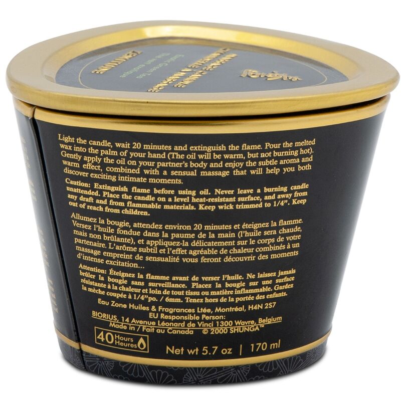 Shunga – Massage Candle Massagekerze mit Warmem Öl Kirschblüte 170 ml