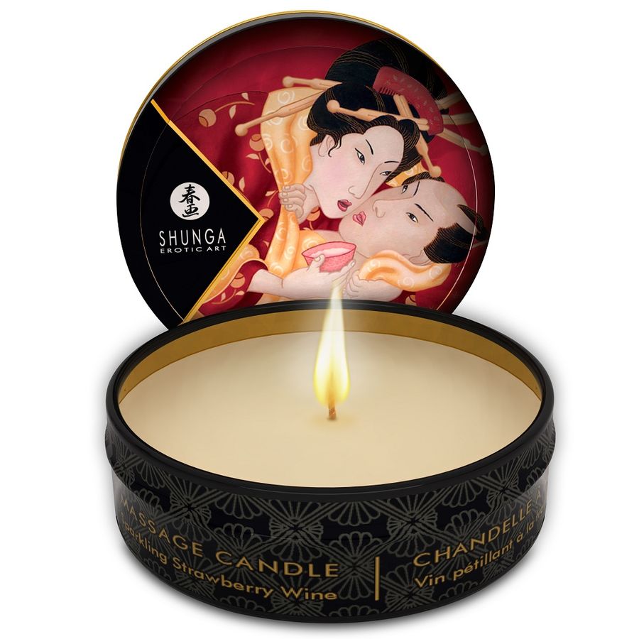 SHUNGA - MINI CARESS BY CANDLELIGHT DISPLAY MASSAGEKERZEN 24 EINHEITEN