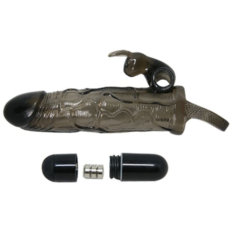 Baile – Brave Man Penisabdeckung mit Kaninchen Schwarz 16.5 cm