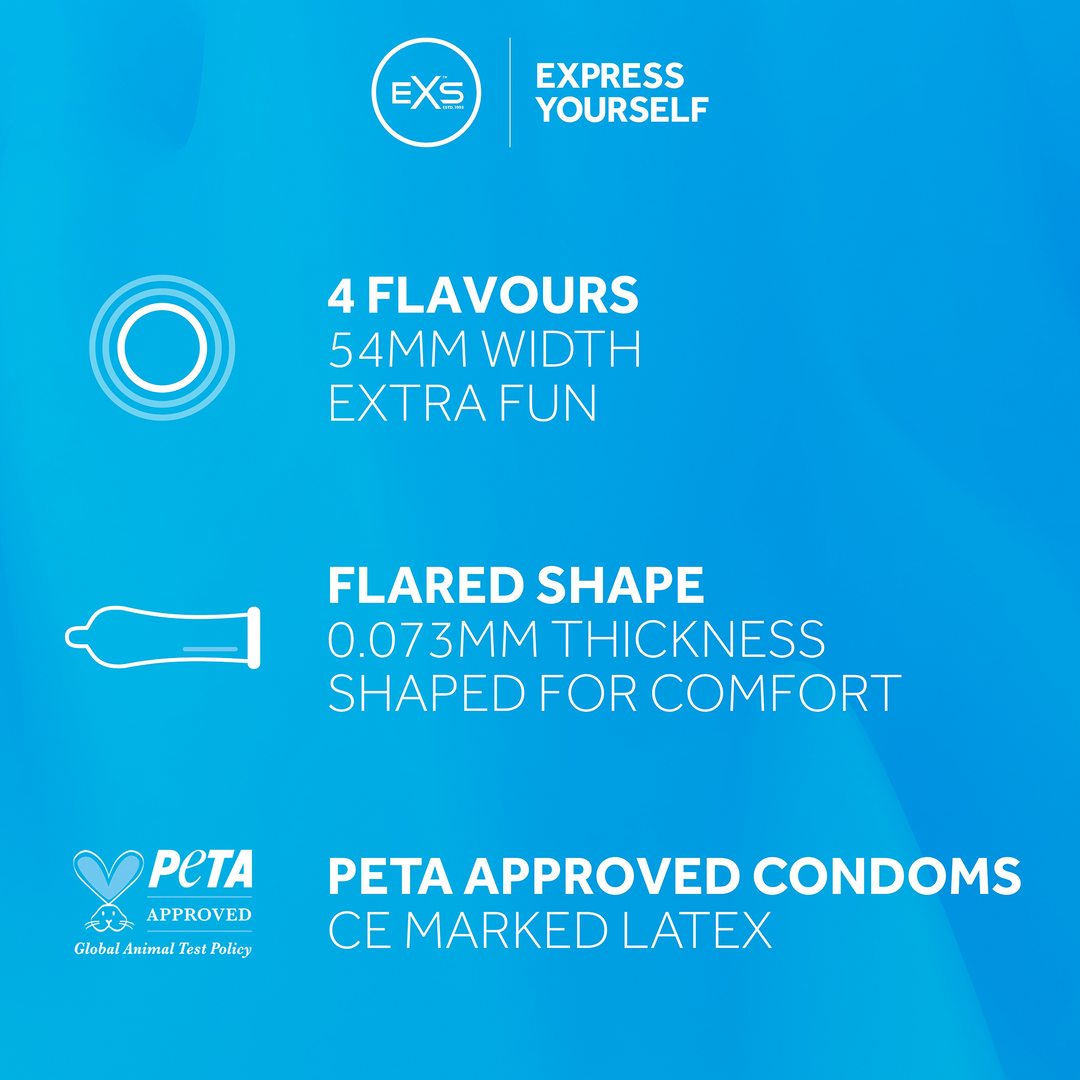 EXS Mixed Flavored - Condoms - 12 Pieces