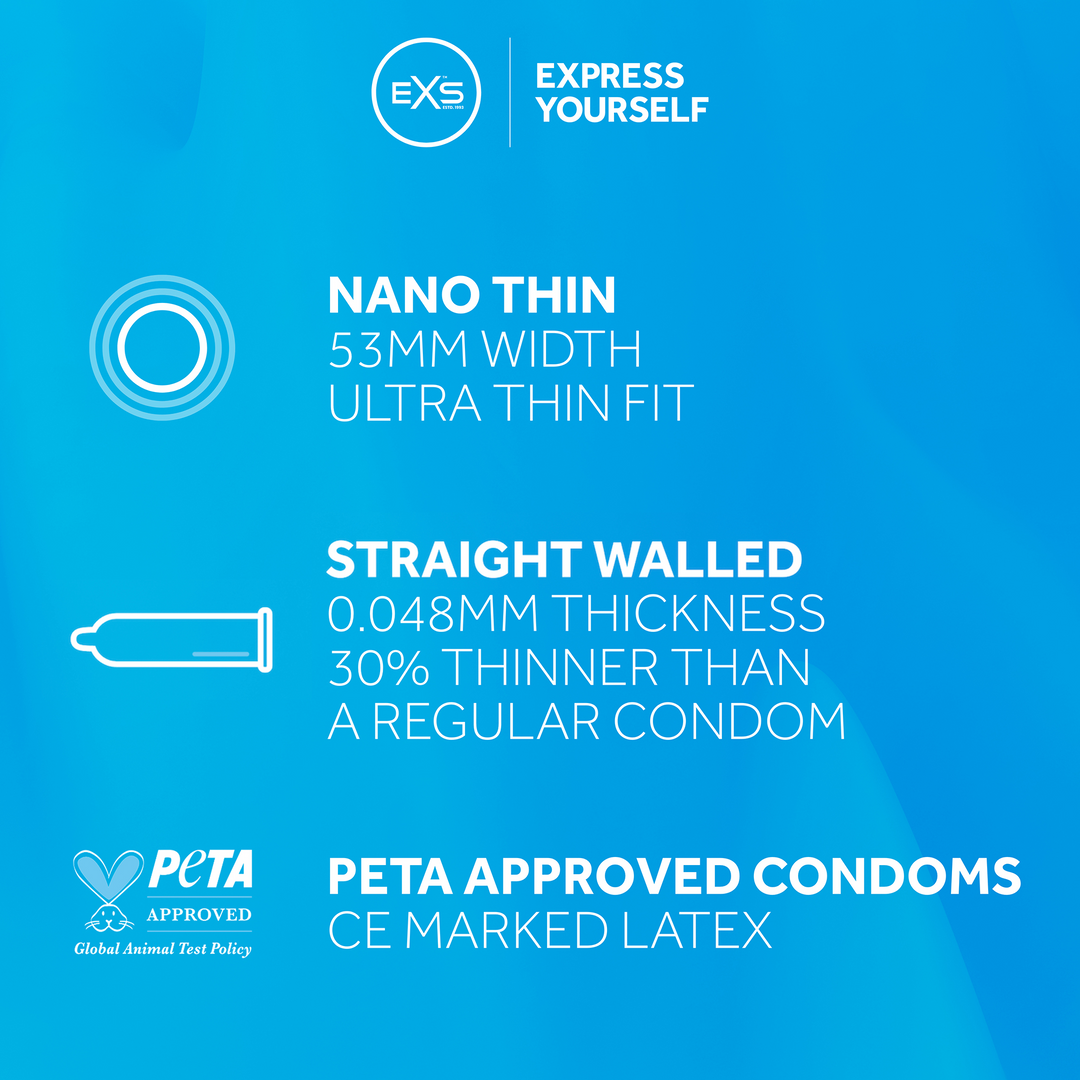 EXS Nano Thin - Condoms - 12 Pieces