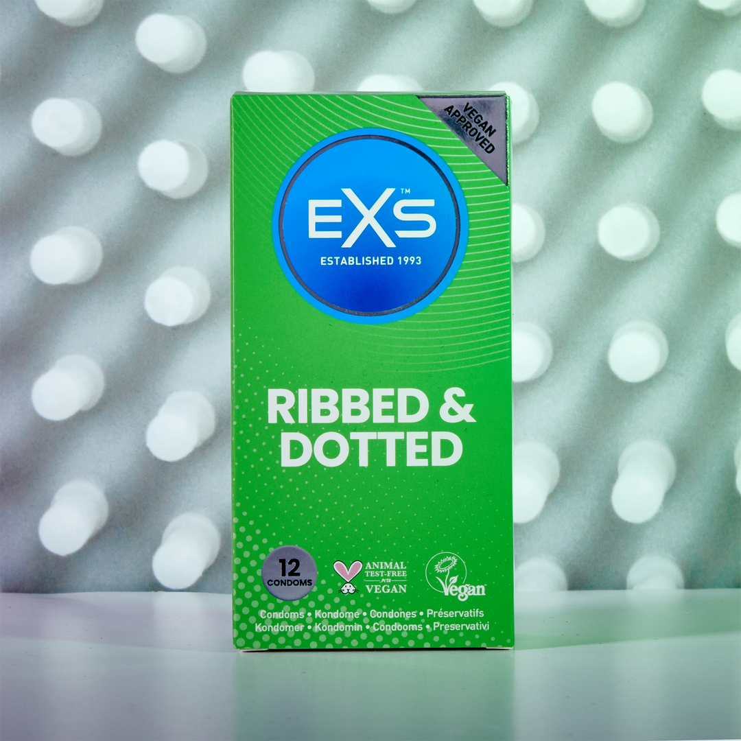 EXS 3 in 1 - Ribbed, Dotted and Flared - Condoms - 12 Pieces