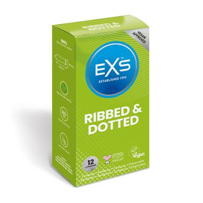 EXS 3 in 1 - Ribbed, Dotted and Flared - Condoms - 12 Pieces