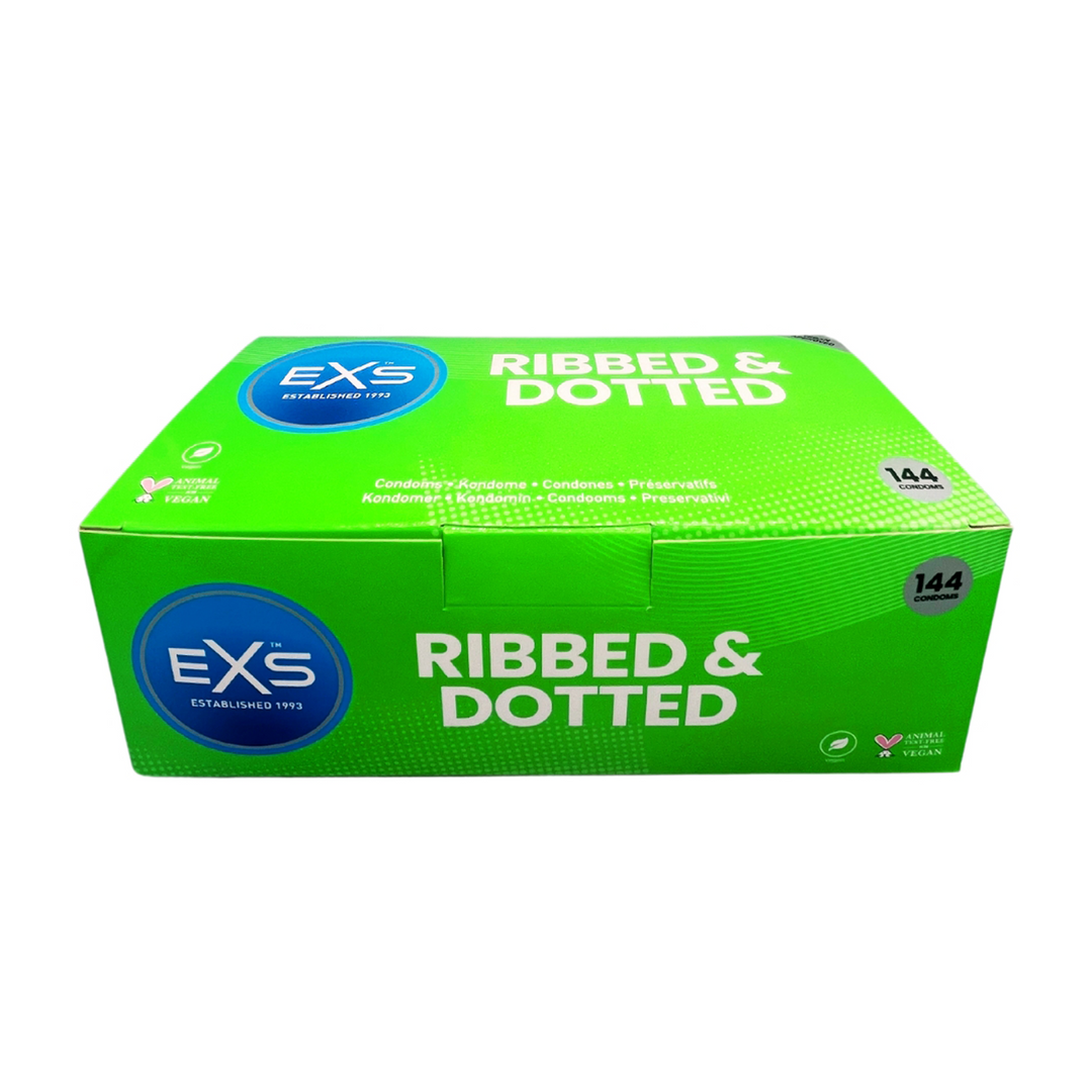 EXS 3 in 1 - Ribbed, Dotted and Flared - Condoms - 144 Pieces