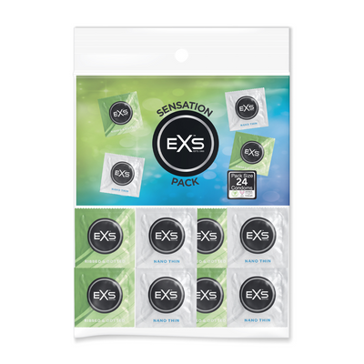 EXS Sensation Pack - Condoms - 24 Pieces