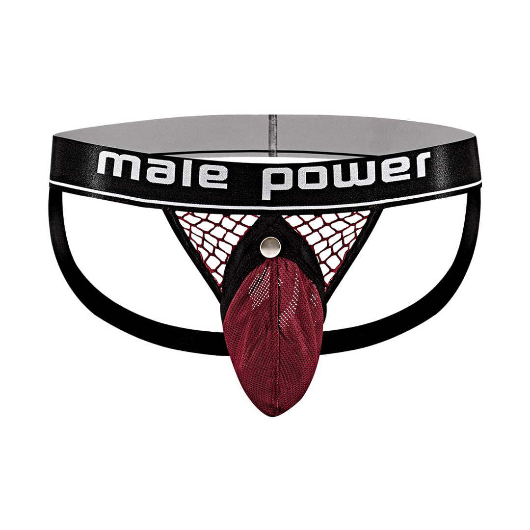 Cock Ring Jock - L/XL - Burgundy