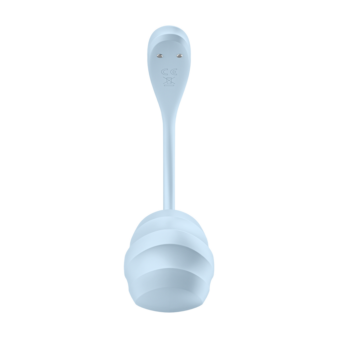 Smooth Petal Connect App - Wearable Couple Vibrator - Light Blue