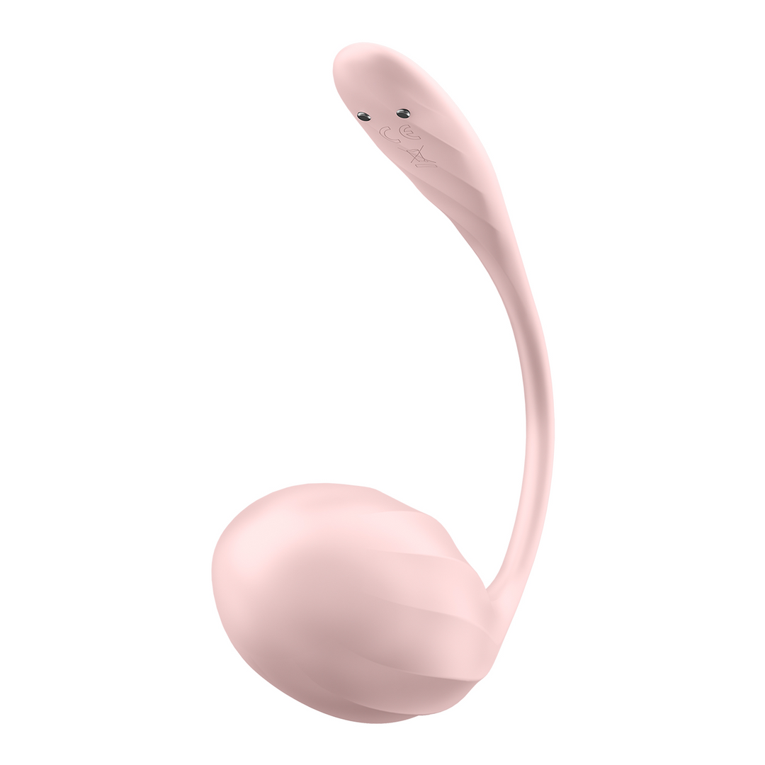 Ribbed Petal Connect App - Wearable Couple Vibrator - Rose