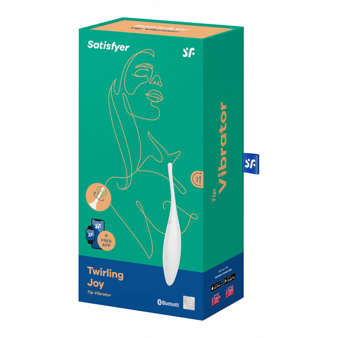 Twirling Joy - Tip Vibrator - White