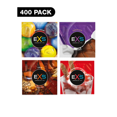 EXS Mixed Flavored - Condoms - 400 Pieces