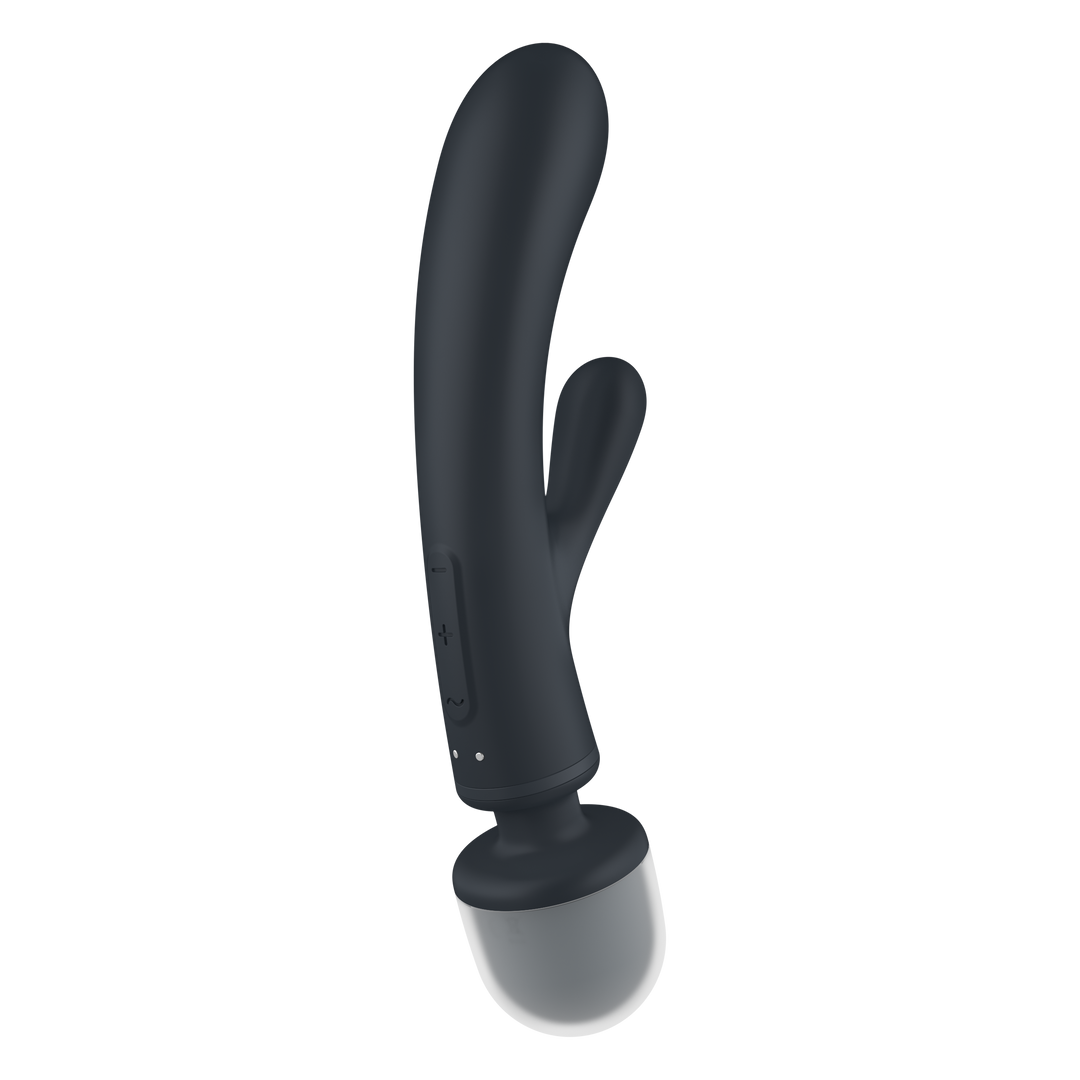 Triple Lover - Hybrid Wand Vibrator - Grey