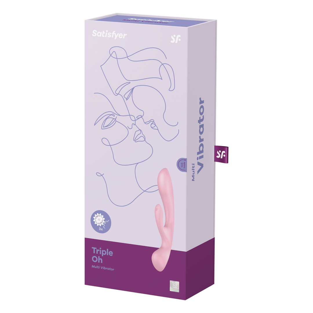 Triple Oh - Rabbit Vibrator - Pink