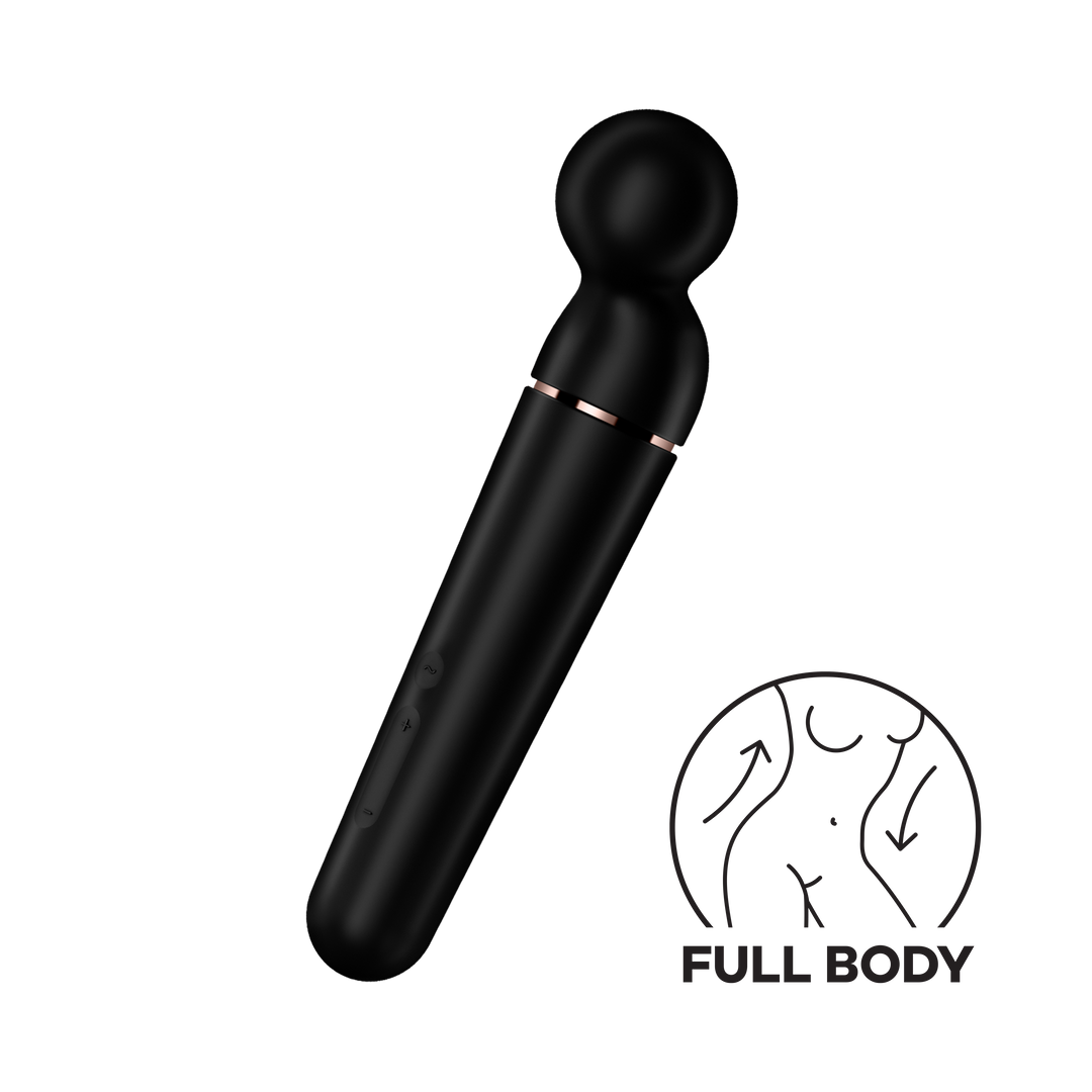 Planet Wand-er - Wand Vibrator - Black/Rose Gold