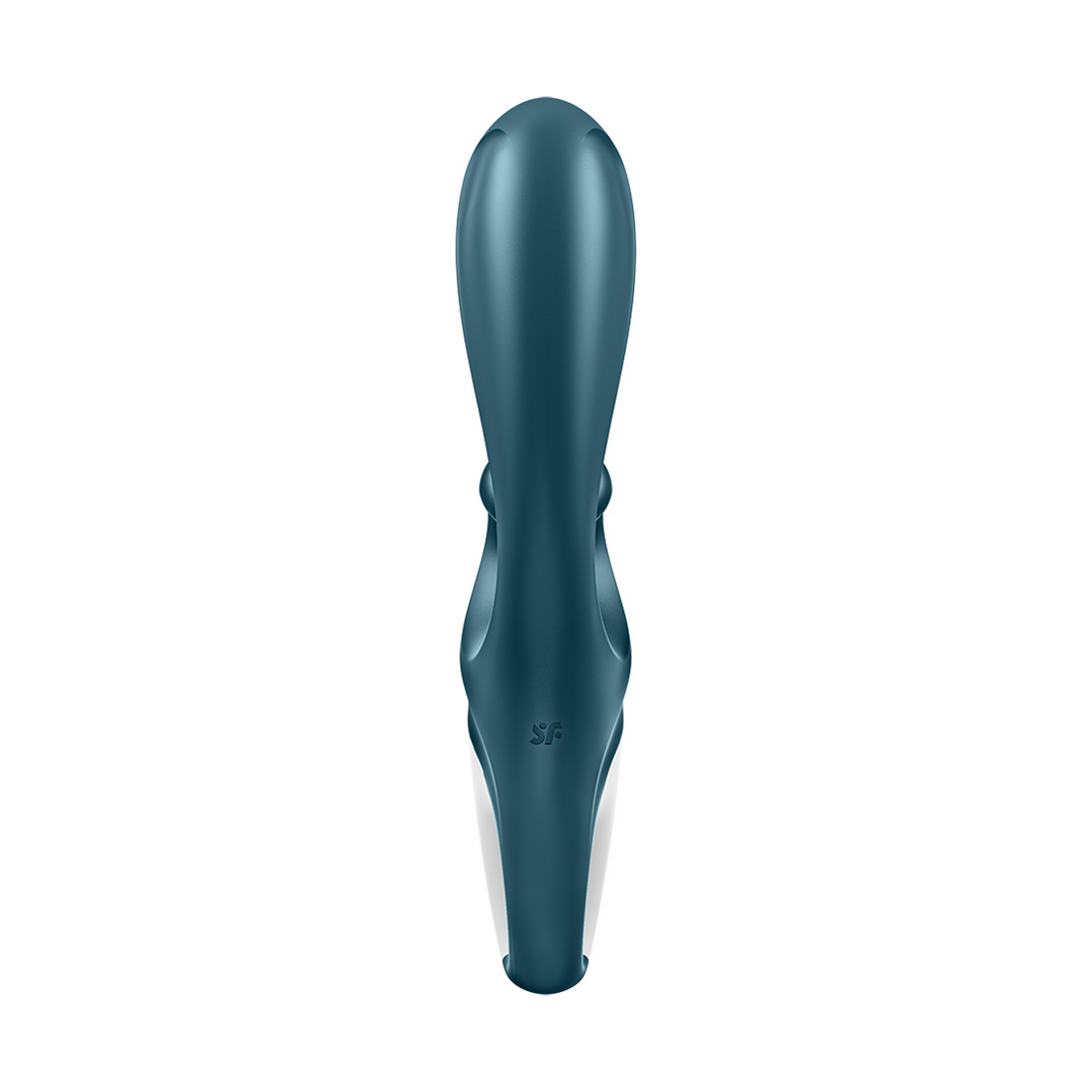 Hug Me - Rabbit Vibrator with Tongue Tip for Clitoris Stimulation - Bluegrey