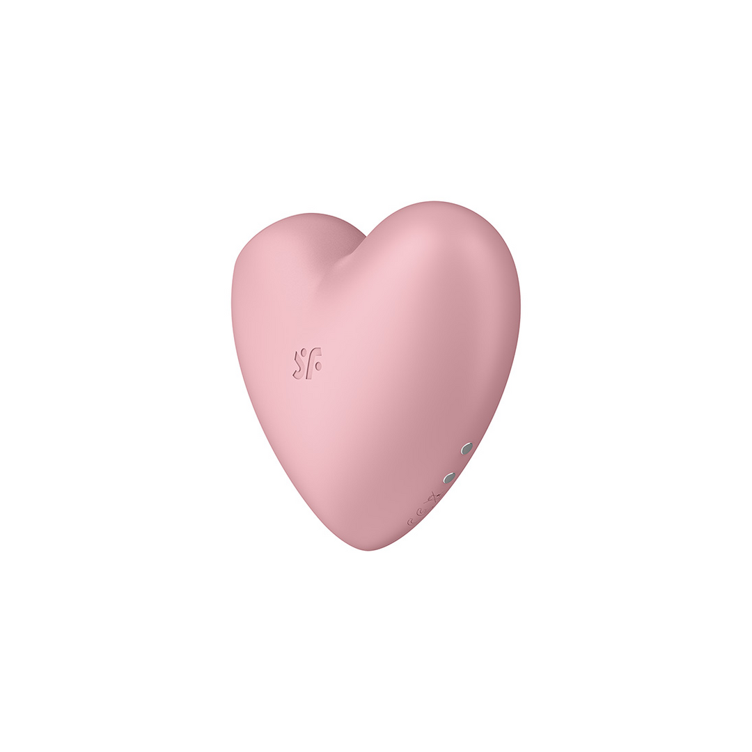 Cutie Heart - Air Pulse Stimulator und Vibration - Hellrot