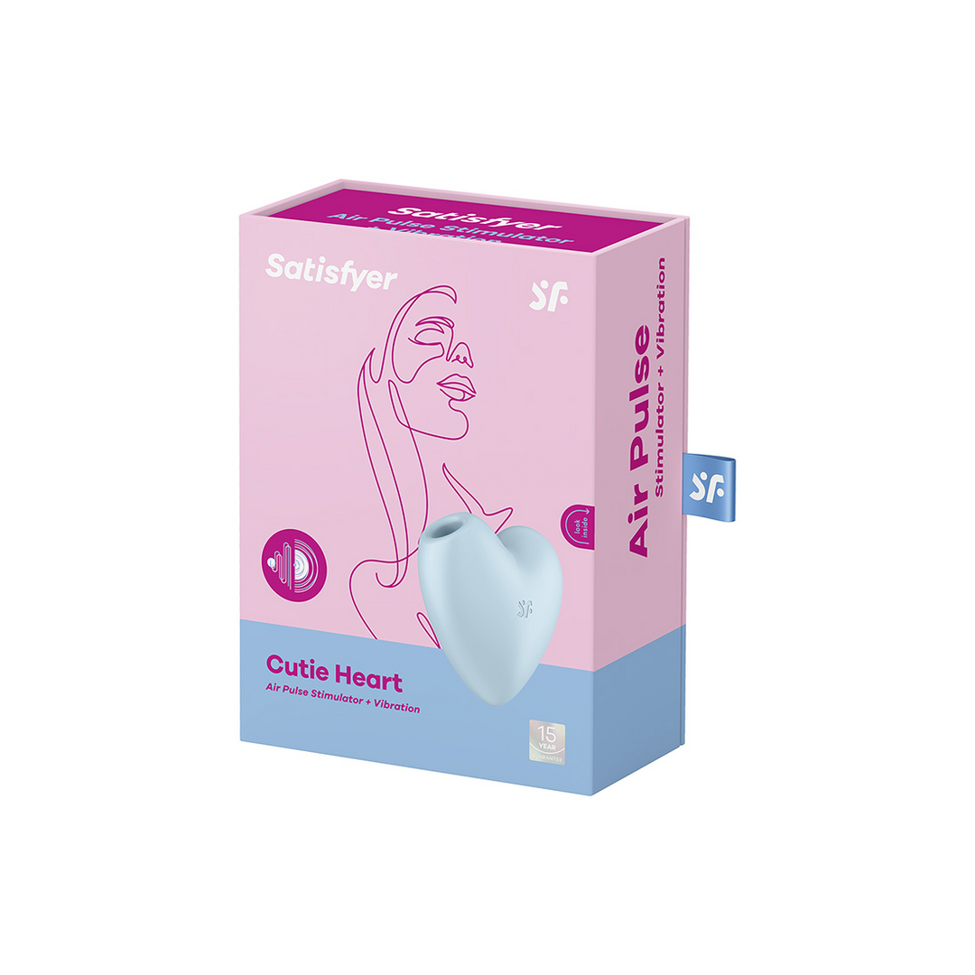 Cutie Heart - Luftdruckstimulator und Vibration - Blau