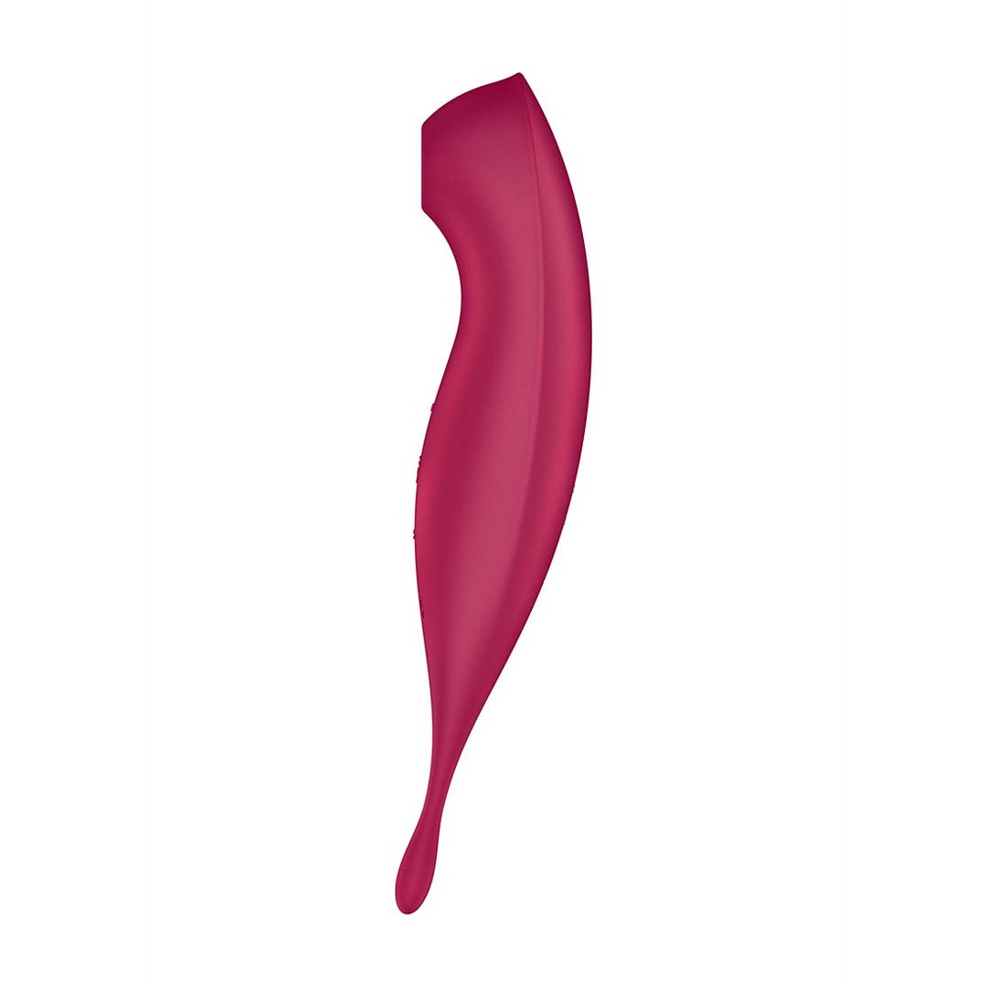 Twirling Pro - Tip Vibrator with App - Dark Red