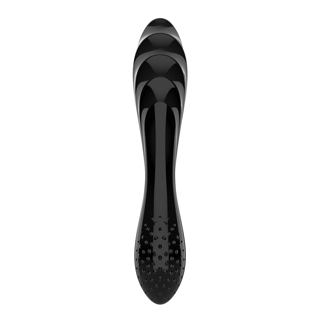 Dazzling Crystal 1 - Glass Dildo - Black