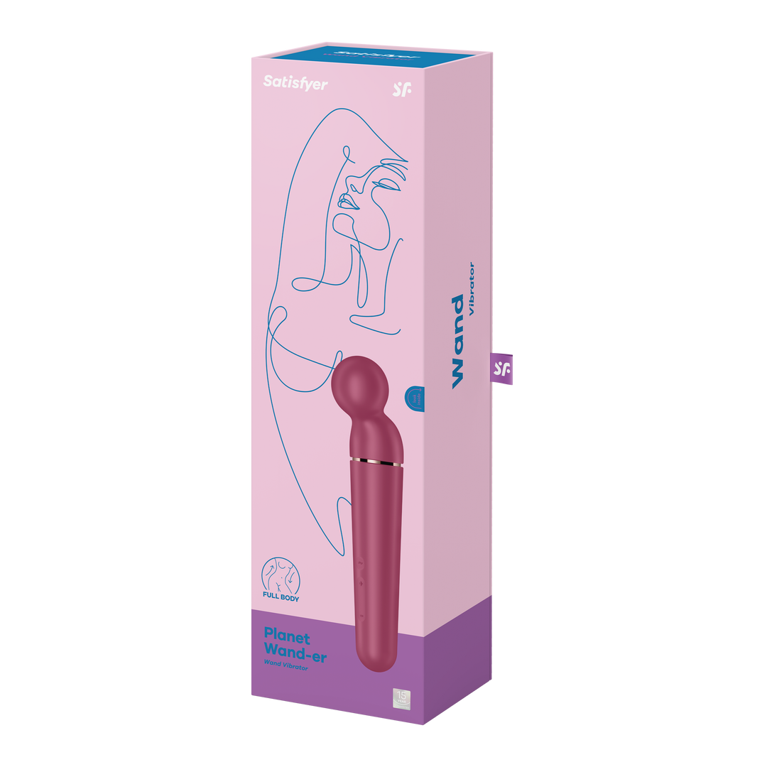 Planet Wand-er - Wand Vibrator - Berry/Rose Gold