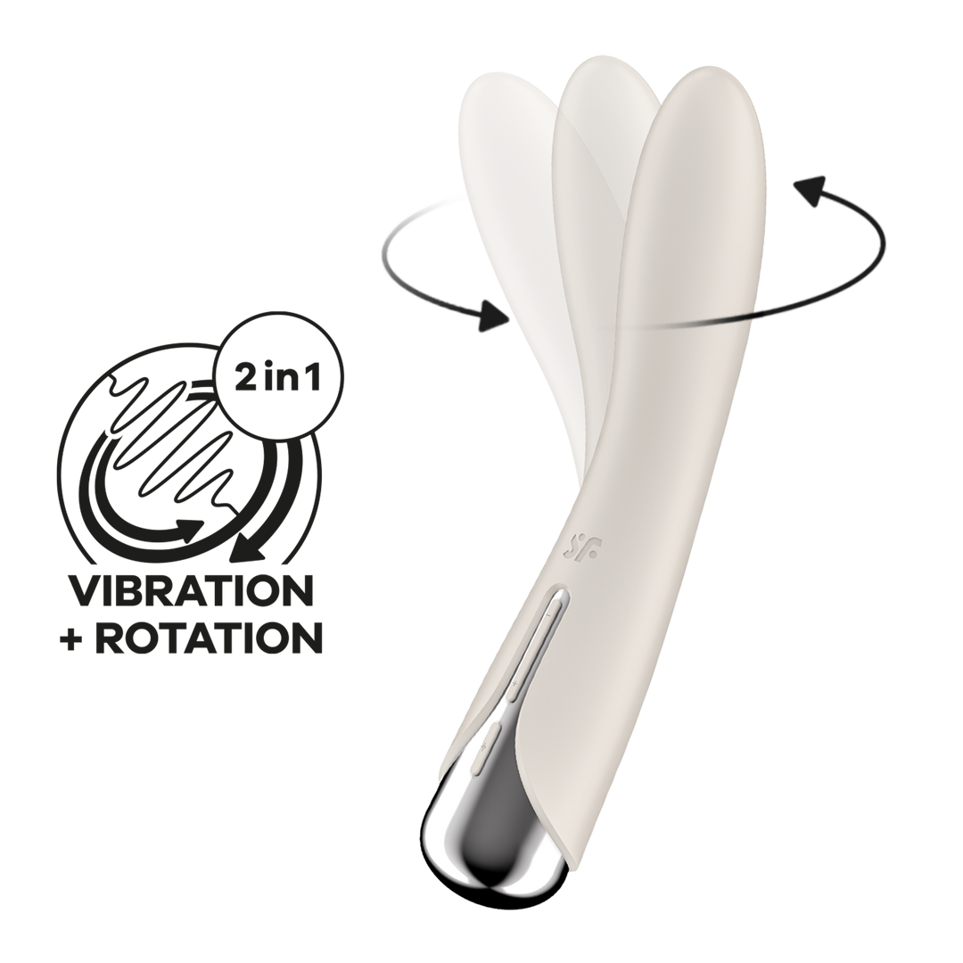 Spinning Vibe 1 - Rotating G-Spot Vibrator - Beige