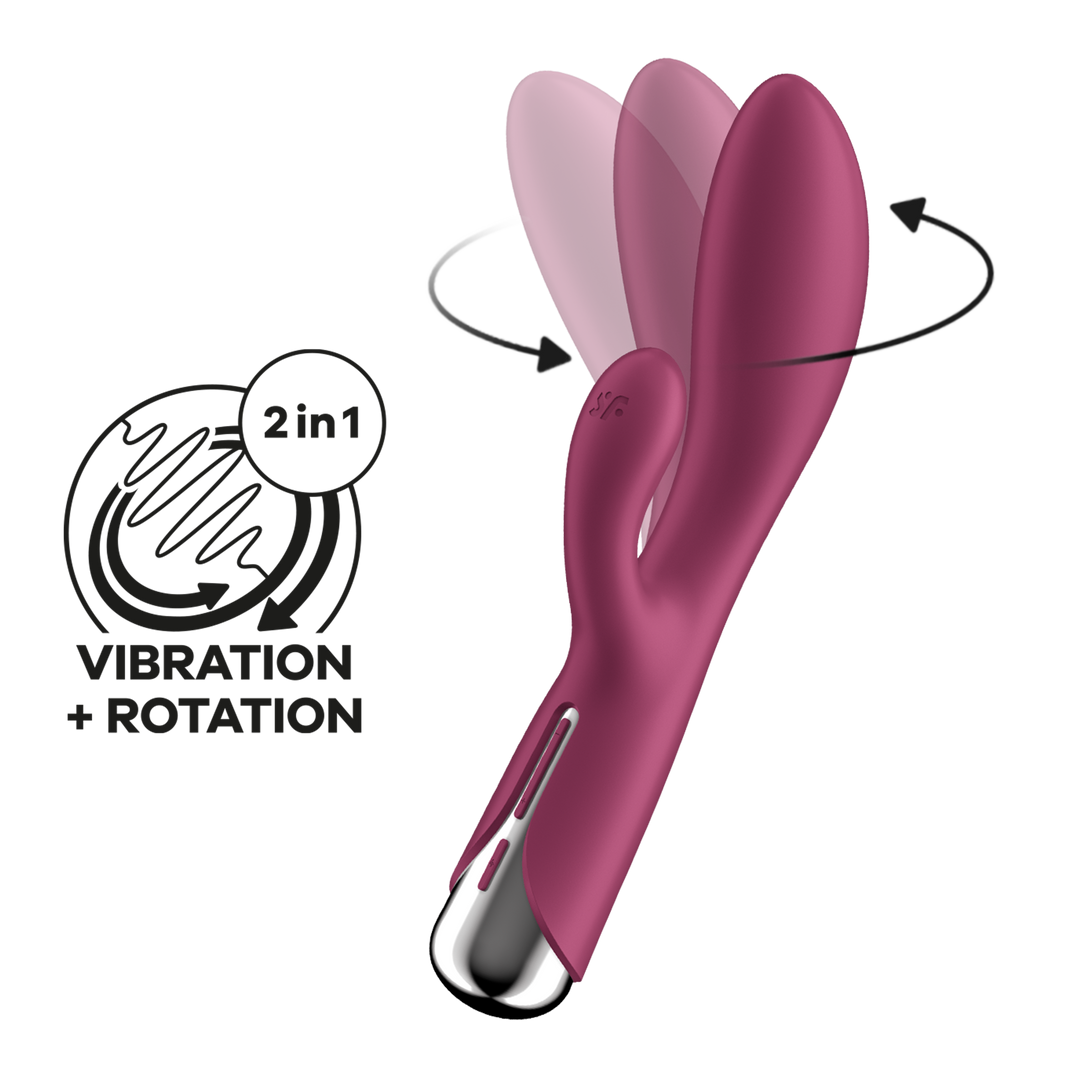 Spinning Rabbit 1 - Rotating Rabbit Vibrator - Red