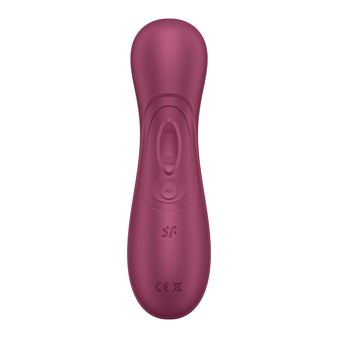 Pro 2 Generation 3 - Double Air Pulse Vibrator - Liquid Air and Connect App - Wine Red