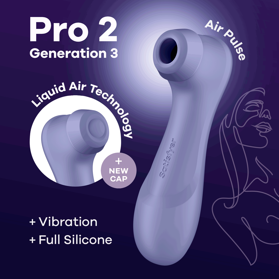 Pro 2 Generation 3 - Double Air Pulse Vibrator - Liquid Air - Lila