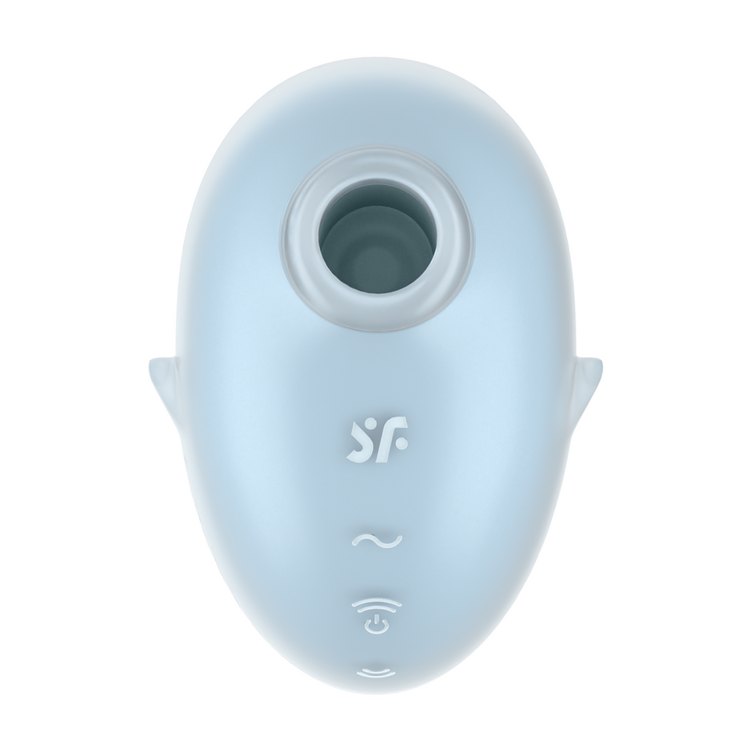 Cutie Ghost - Air Pulse Vibrator - Blue