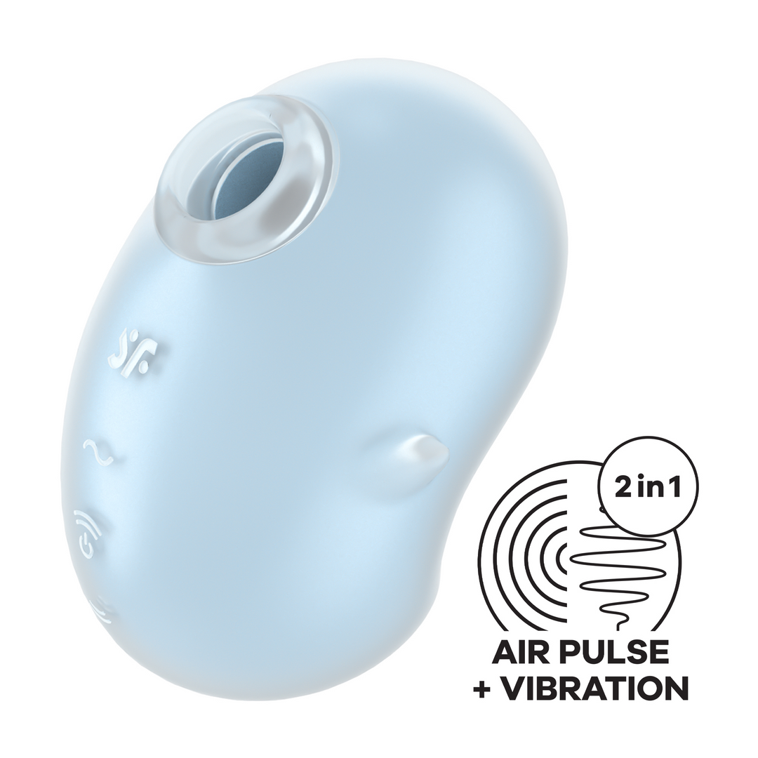 Cutie Ghost - Air Pulse Vibrator - Blue