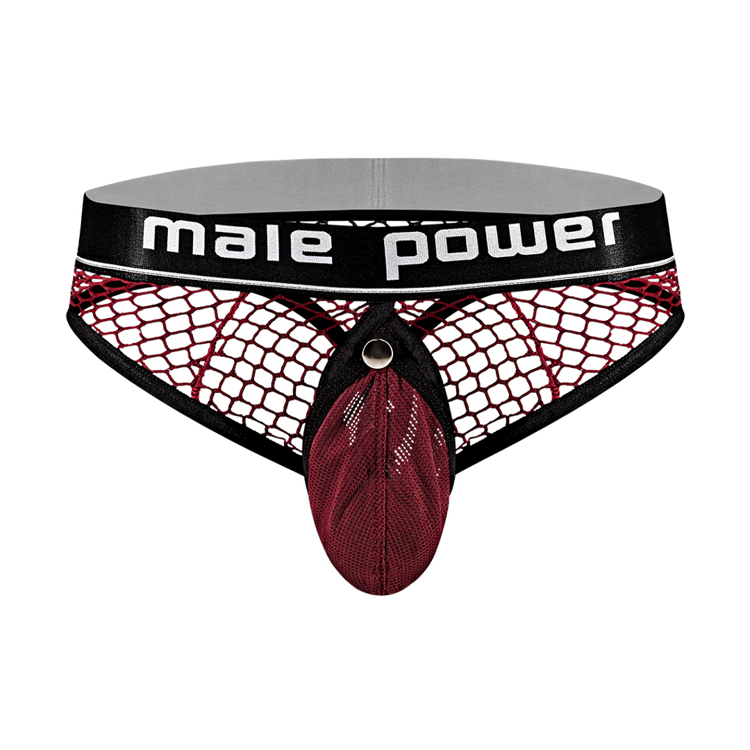 Cock Ring Thong - S/M - Burgundy