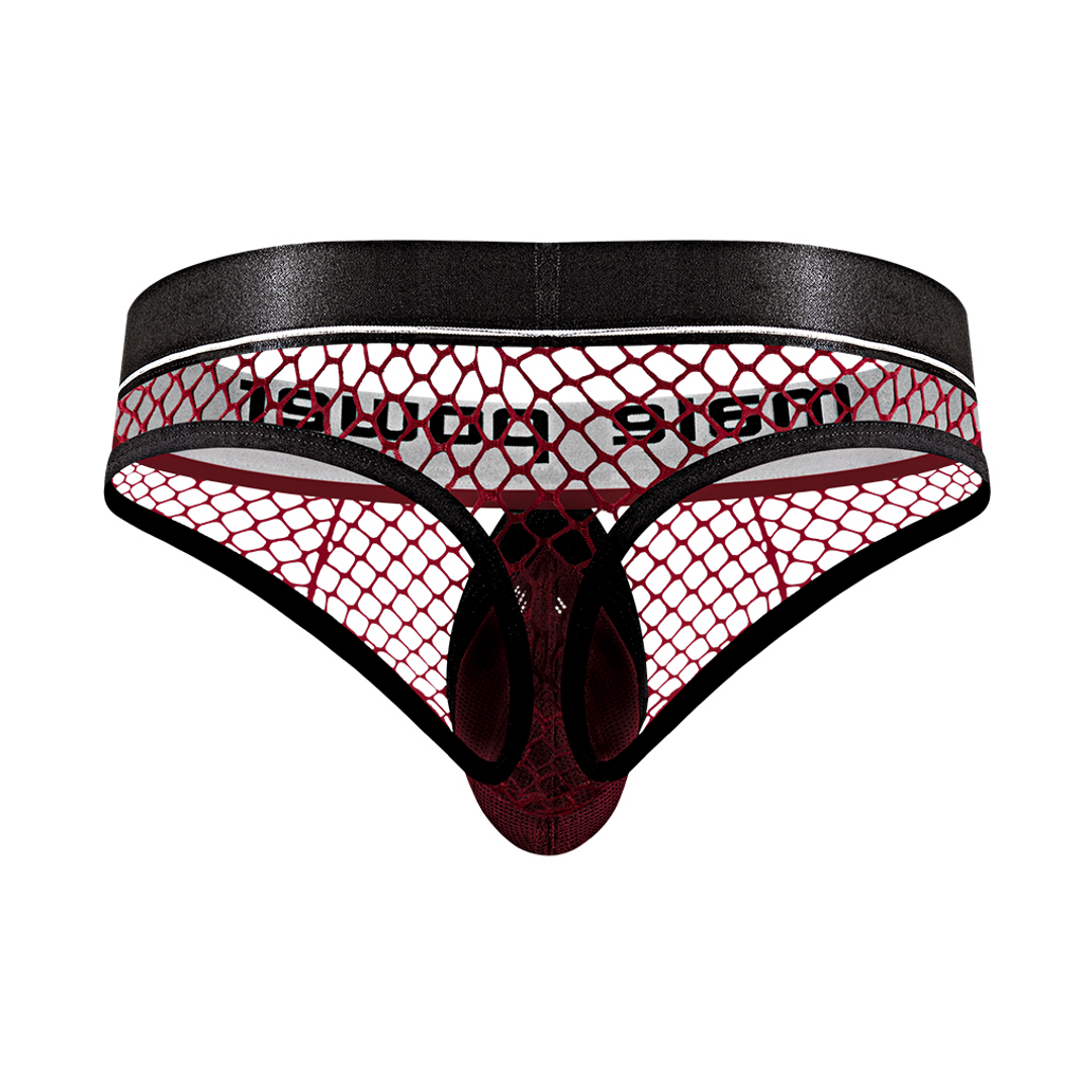 Cock Ring Thong - S/M - Burgundy