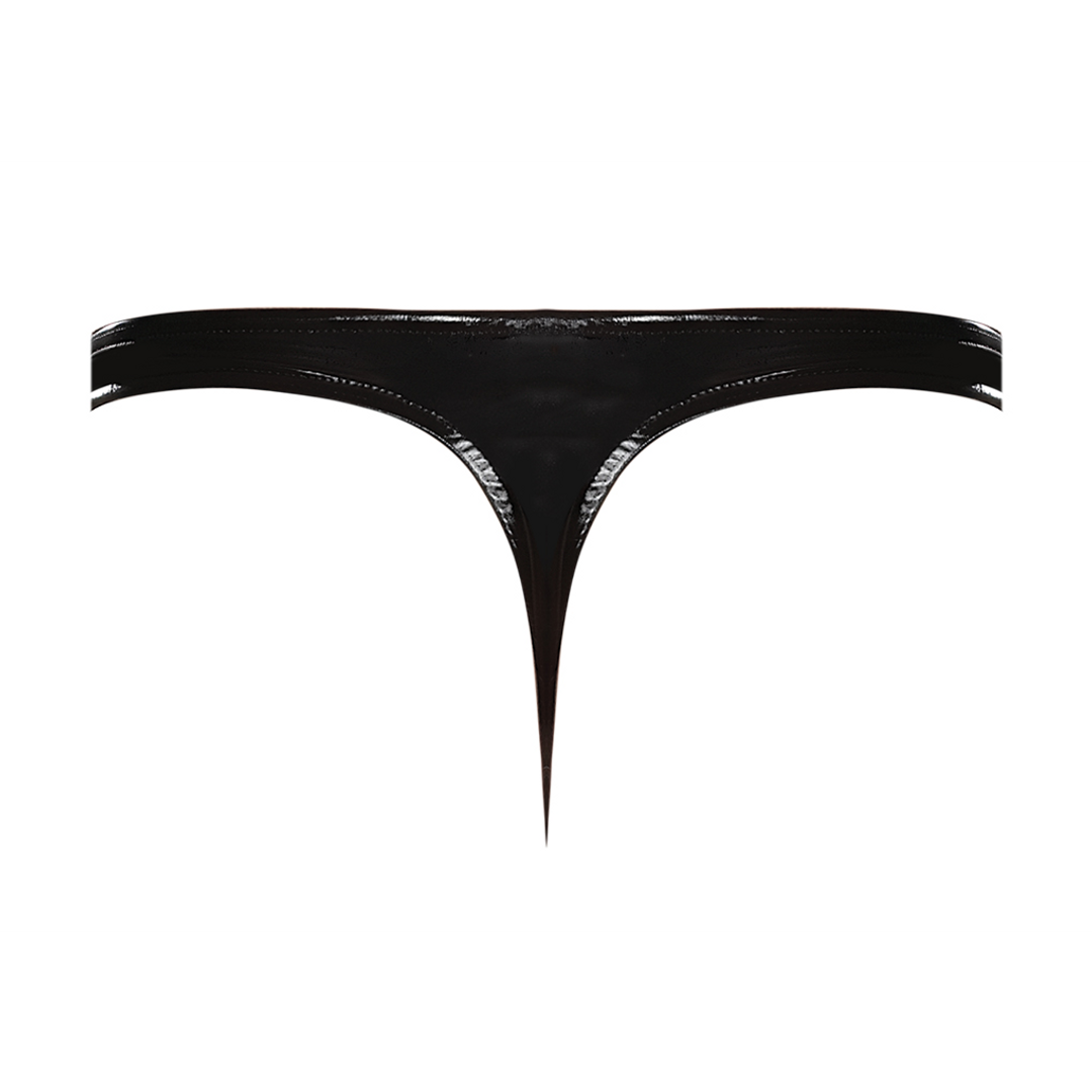 Klassischer Thong - S - Schwarz