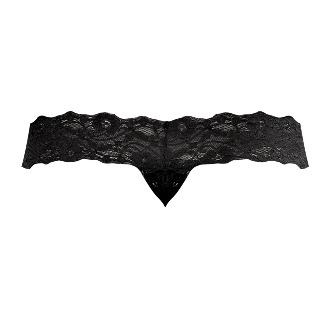 Micro Thong Pinch Back - L/XL - Schwarz