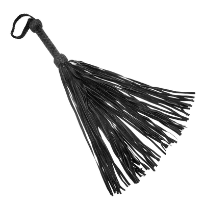 Leder Wildleder Flogger - Schwarz