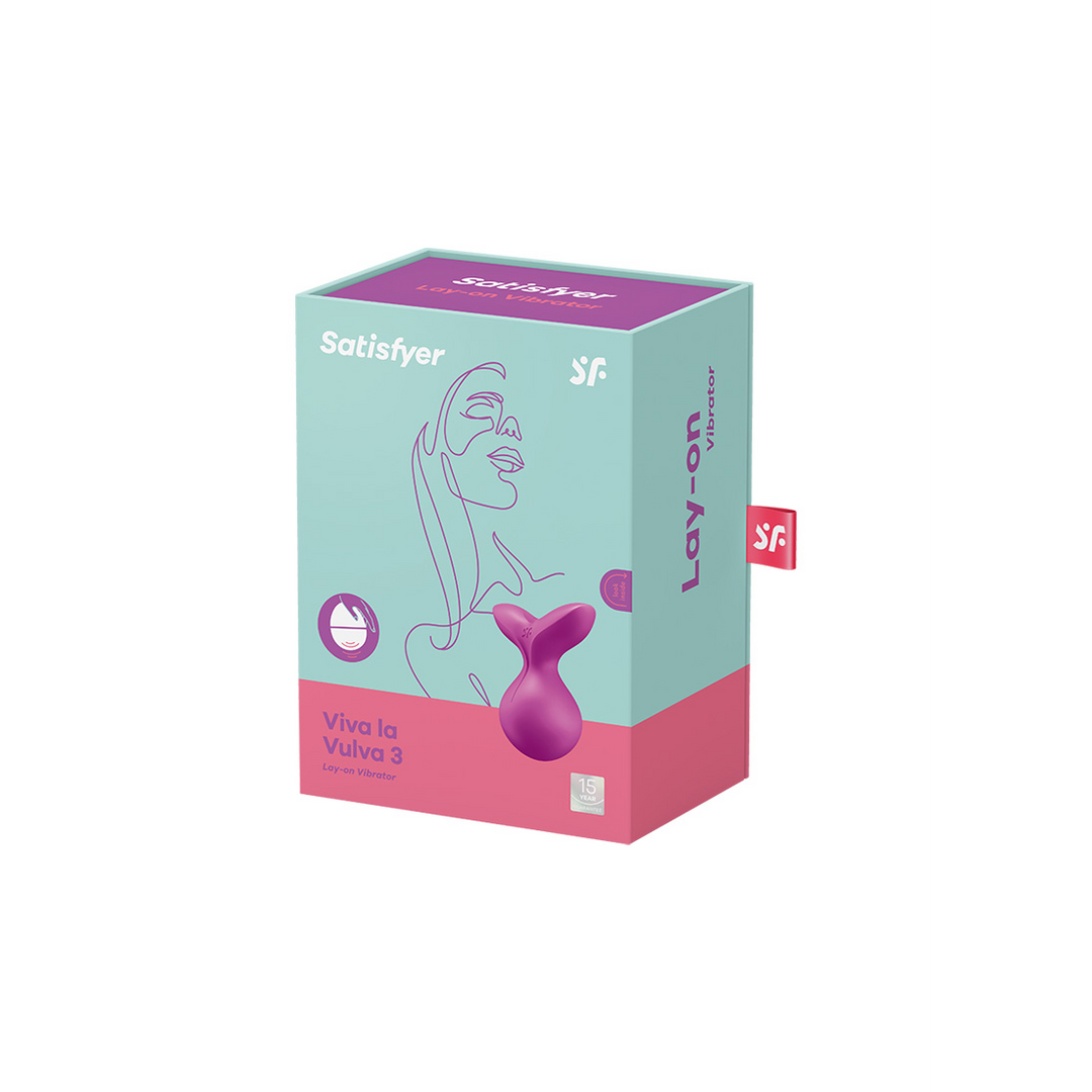 Viva la Vulva 3 - Lay-On Vibrator - Violet