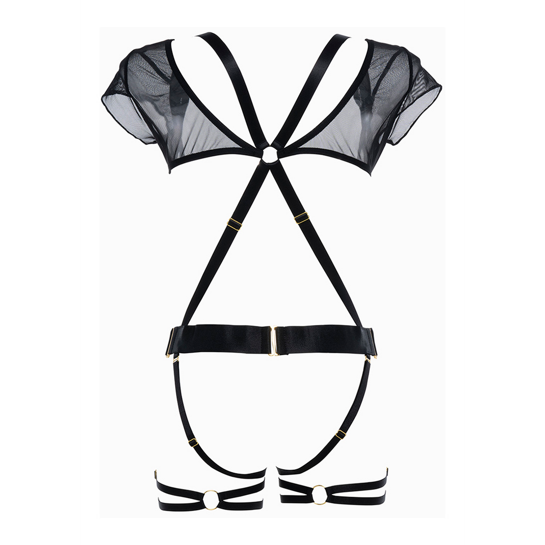 St. Tropez Babe - Suspenders - OS - Schwarz