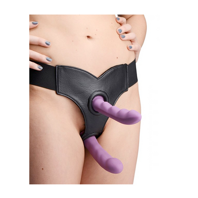 Crave - Double Penetration Imitationleder Strap-On