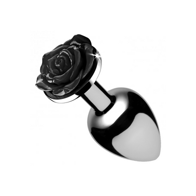 Schwarze Rose - Butt Plug - Groß