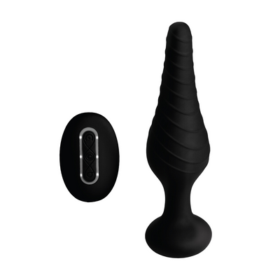 Silicone Vibrating Anal Plug with Remote Control